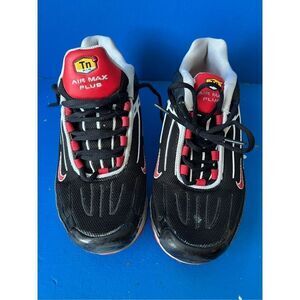 RARE Nike Air Max Plus III 3 Black Red White Mens Shoes CJ0601-001 Size 8.5
